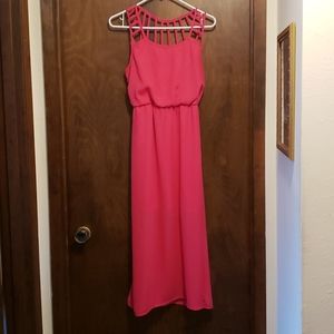 Pink Midi Summer Dress - size M